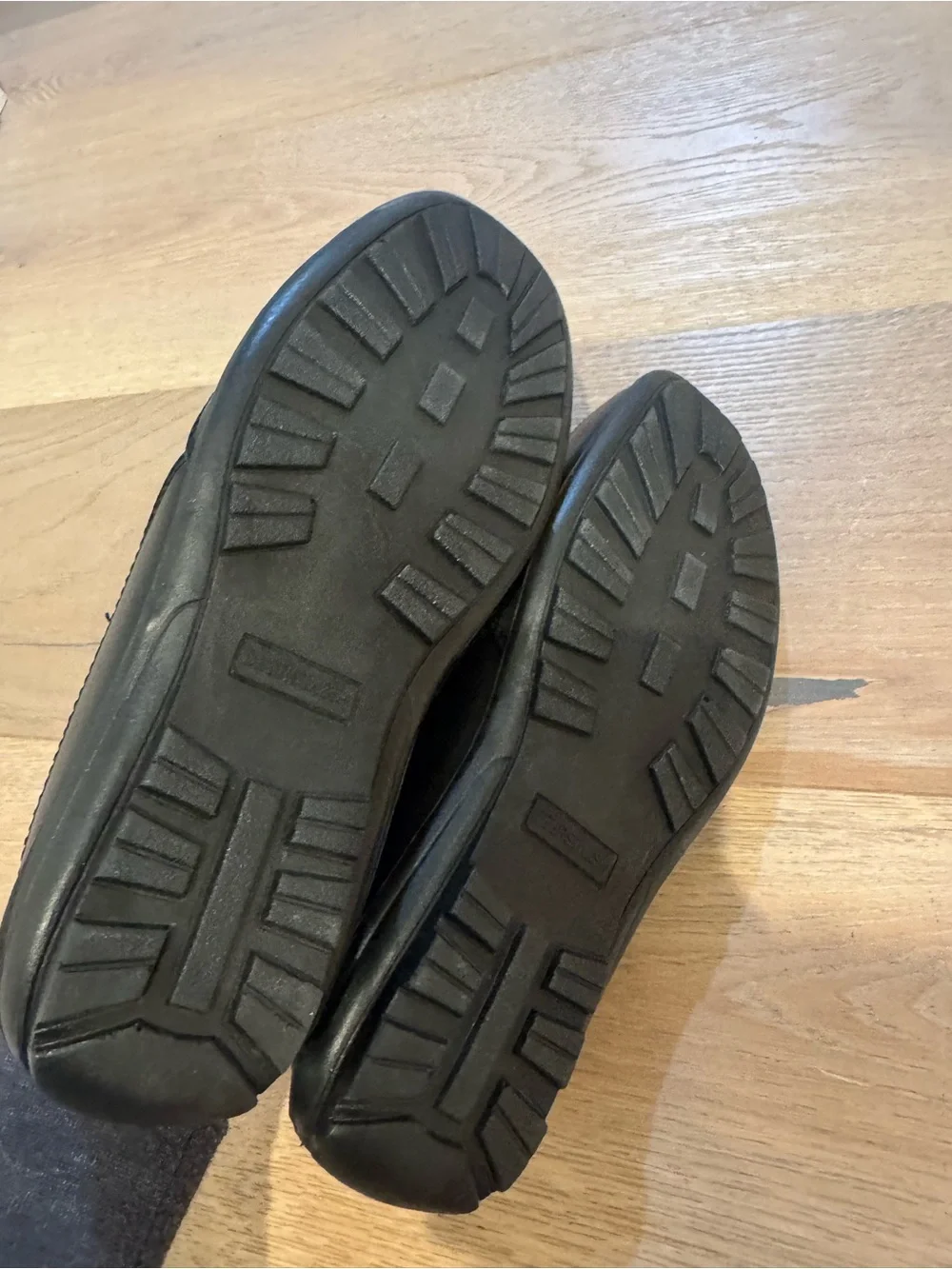 Boys Black Slip-On Leather Loafers